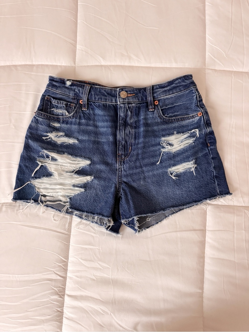 American Eagle Ripped Mom Shorts